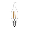 Bombilla Vela Tornado Regulable de Filamento LED 4W 6000K Luz Blanca E14