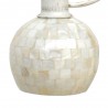 Lámpara Colgante Crema y Nácar 5 Luces Colección Kegan Desierto