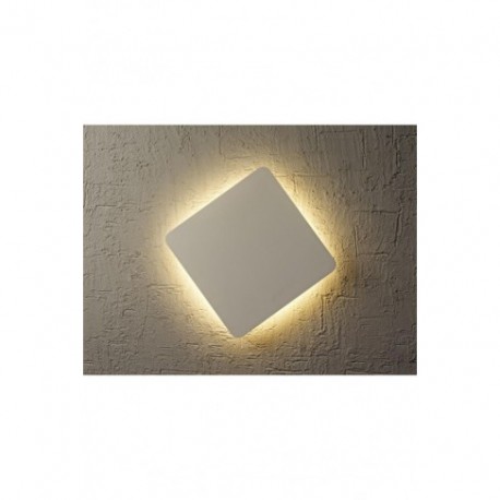 Aplique de Pared Led Bora Bora cuadrado 12W blanco mate