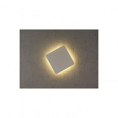 Aplique de Pared Led Bora Bora cuadrado 6W blanco mate