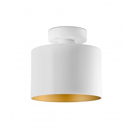 Plafón de Techo Janet Blanco Oro 1 luz