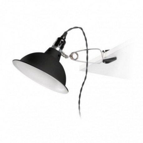 Flexo avec pince Poivre noir 1 Lumière