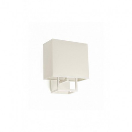 Aplique de Pared Vesper Blanco pantalla Beige