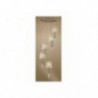 Lámpara Colgante Tiffany Cuero 5+5 Luces