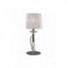 Lámpara Sobremesa Tiffany Cromo 1+1 Luces