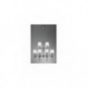 Lámpara Tiffany Cromo 12+12 Luces