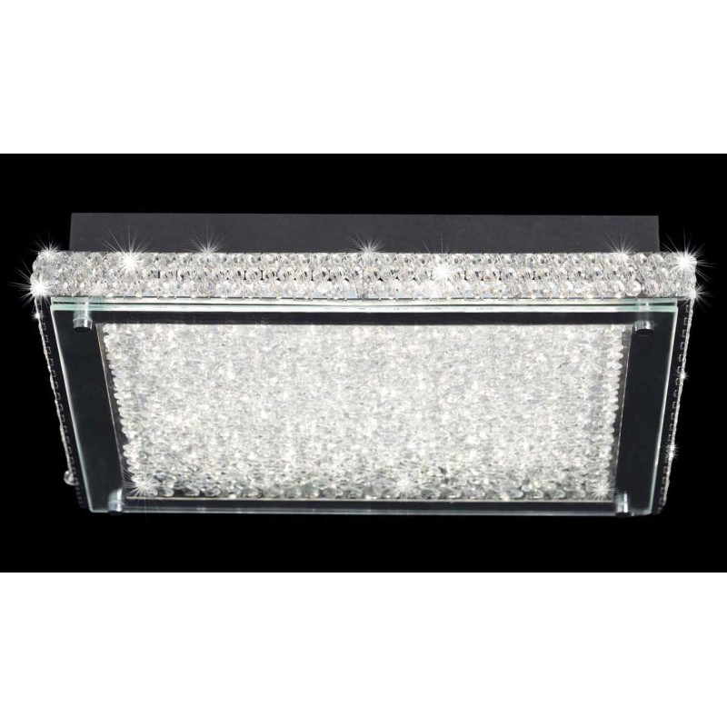 Lámpara Plafón de Techo Rectangular Crystal Led 55cm