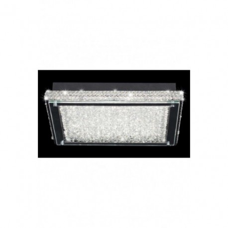 Lámpara Plafón de Techo Rectangular Crystal Led 39cm