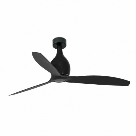 Ventilador de Techo Faro Mini Eterfan 128cm Negro Mate Palas Negras