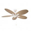 Ventilador de Techo LEDS C4 Phuket Blanco 132cm