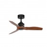 Ventilateur de plafond FARO Just Fan Xs 81cm Pelles Noires Bois
