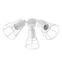 Faro Kit de Luz para Ventilador de Techo Blanco 3 E27 60W Para Yakarta