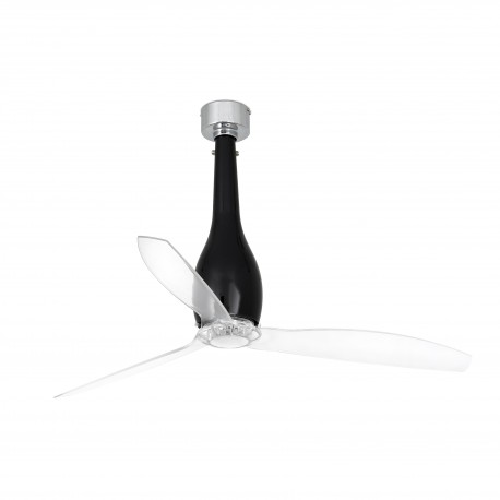 Ventilador de Techo Faro Eterfan 128cm Negro Brillo Palas Transparentes