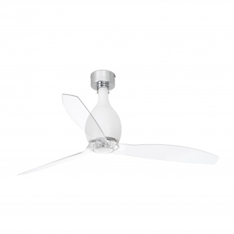 Ventilador de Techo Faro Mini Eterfan 128cm Blanco Mate Palas Transparentes