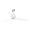 Ventilador de Techo Faro Mini Eterfan 128cm Blanco Mate Palas Transparentes
