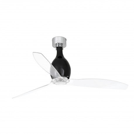 Ventilador de Techo Faro Mini Eterfan 128cm Negro Brillo Palas Transparentes