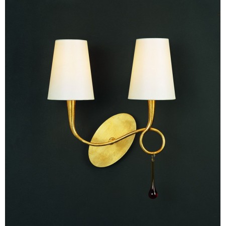 Aplique de Pared Mantra Paola Oro 2 Luces