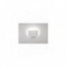 Aplique de Pared LED Mantra Toja Aluminio Blanco Rectangular Luz Neutra 8W