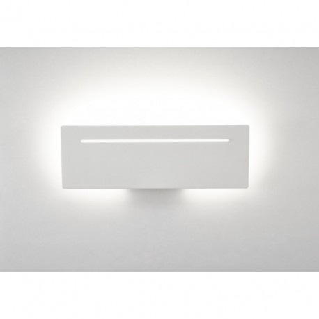 Aplique de Pared LED Mantra Toja Aluminio Blanco Rectangular Luz Neutra 16W