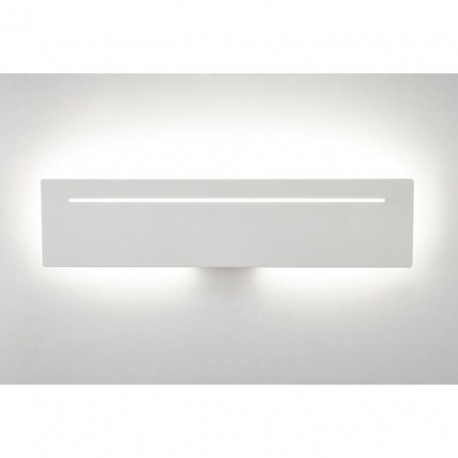 Aplique de Pared LED Mantra Toja Aluminio Blanco Rectangular Luz Neutra 12W