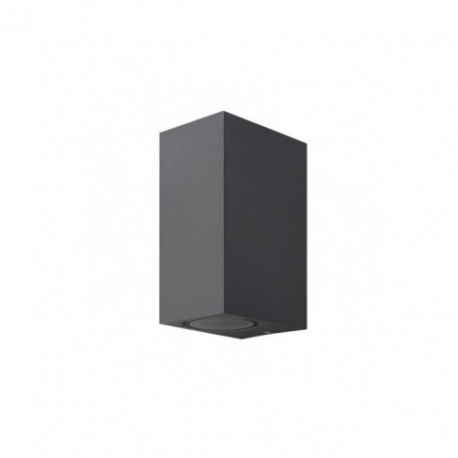 Aplique de Pared Mantra Kandanchu Gris Oscuro Cuadrado 2 Luces