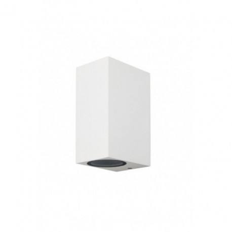 Aplique de Pared Mantra Kandanchu Blanco Cuadrado 2 Luces