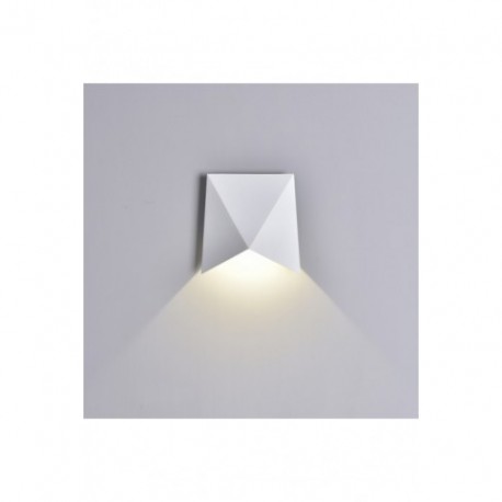 Aplique de Pared Exterior Mantra Triax Blanco Luz Cálida 8W