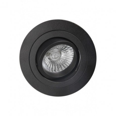 Halógeno GU-10 Mantra Basico Negro Mate Redondo 1 Luz