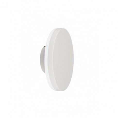 Aplique de Pared Exterior LED Mantra Bora Blanco Redondo Luz Cálida 9,6W