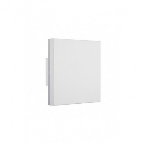 Aplique de Pared Exterior LED Mantra Bora Blanco Cuadrado Luz Cálida 9,6W