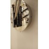 Aplique de Pared Articulado Cromo con Pantalla Blanca e Interruptor 45cm
