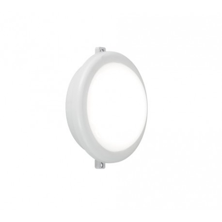 Aplique de Pared Exterior Led Trio Hamal Blanco 12W Luz Cálida Redondo