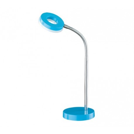 Lámpara de Sobremesa Led Trio Rennes Cromo y Azul 4W Luz Cálida