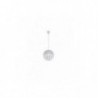 Suspension Trio Citrouille Blanc 1 Ampoule E27 30cm