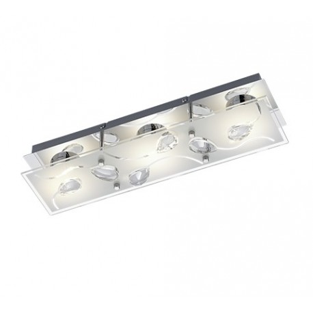 Aplique de Pared Led Trio Eris Cristal 15W Luz Cálida