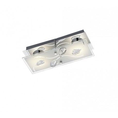 Aplique de Pared Led Trio Eris Cristal 10W Luz Cálida