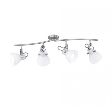 Spotlight Strip Trio Ginelli Nickel Matte 4 Ampoules E14 80cm