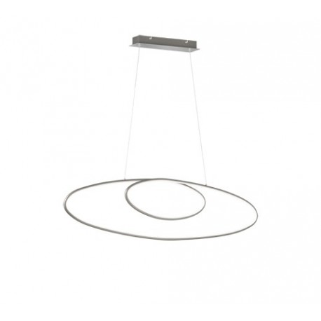 Suspension LED Trio Avus Nickel Matte Warm Light 110cm