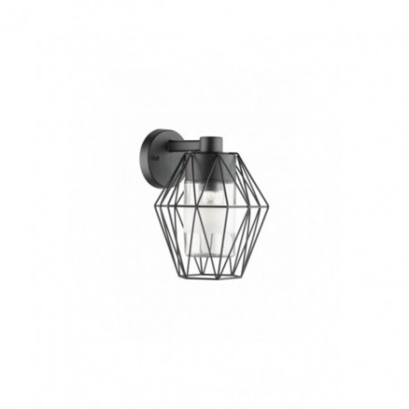Aplique de Pared Exterior Eglo Canove Negro 1 Bombilla E27