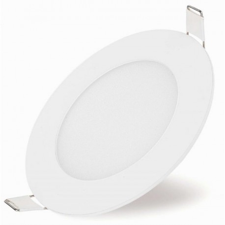 Downlight LED Encastré Blanc 12W Rond 17cm Profil de lumière neutre Large