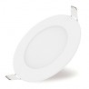 Downlight LED Empotrable Blanco 6W Redondo 12cm Luz Blanca Perfil Ancho