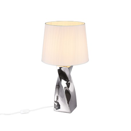 Lámpara de Sobremesa Trio Abeba Plata 1 Bombilla E27 68cm
