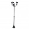 Lámpara de Pie para Exterior Eglo Laterna 4 Negro 3xE27 Ø55x192cm