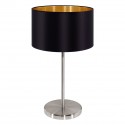 Lampe de Table EGLO Maserlo Noir et Or 1 Ampoule E27