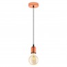 Lámpara Colgante Vintage Eglo Yorth Cobre y Gris 1 Bombilla E27 200cm