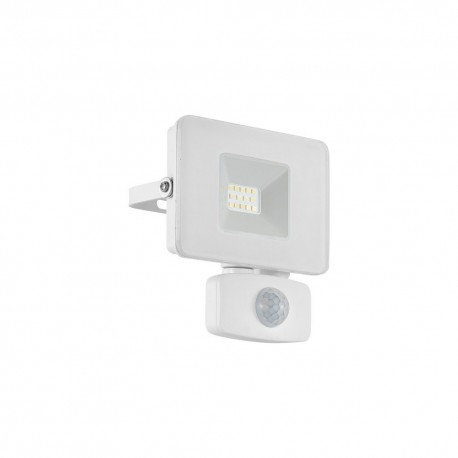 Proyector LED de Exterior Eglo Faedo 3 Blanco Luz Blanca 10W 13,5cm con Sensor