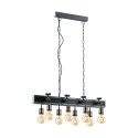 Suspension Vintage EGLO Goldcliff Silver 8 Ampoules E27