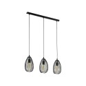 Suspension Vintage EGLO Clevedon Noir 3 Ampoules E27