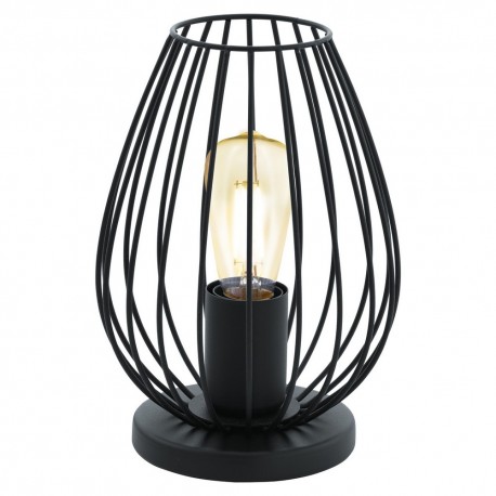 Lampe de Table Vintage EGLO Newtown Black 1 Ampoule E27