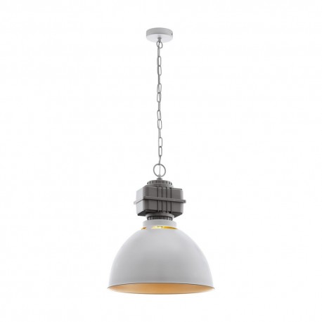 Suspension Vintage EGLO Rockingham Grey 1 Bulb E27